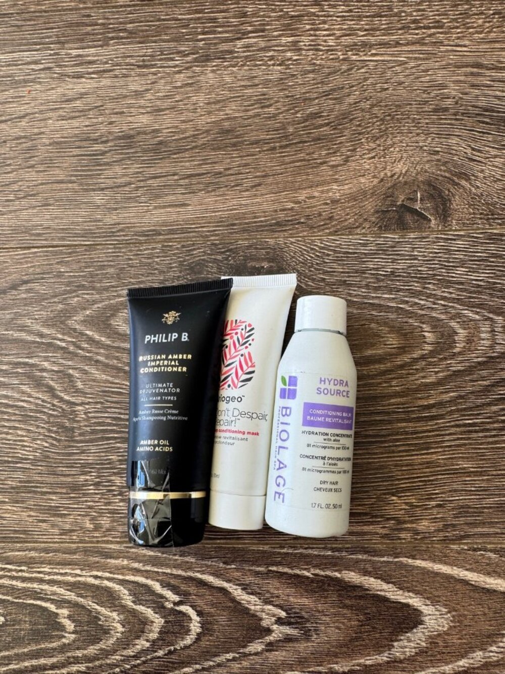 Hair Care Mini Bundle — Philip B, Briogeo, Biolage (3 pc)